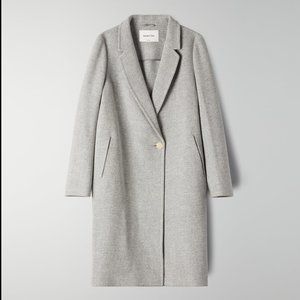 Aritzia Babaton Stedman Coat XS Heather Light Gray